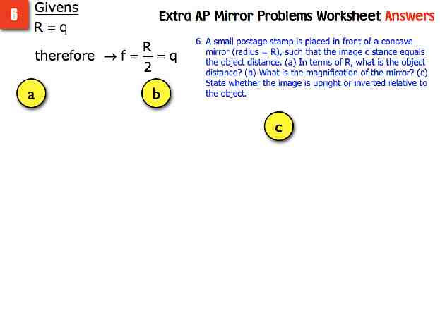 AP Extra Mirror Probs Answers.009-001